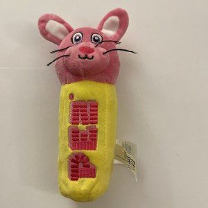 Plush Pez Dispenser Pink Bunny Rabbit J5